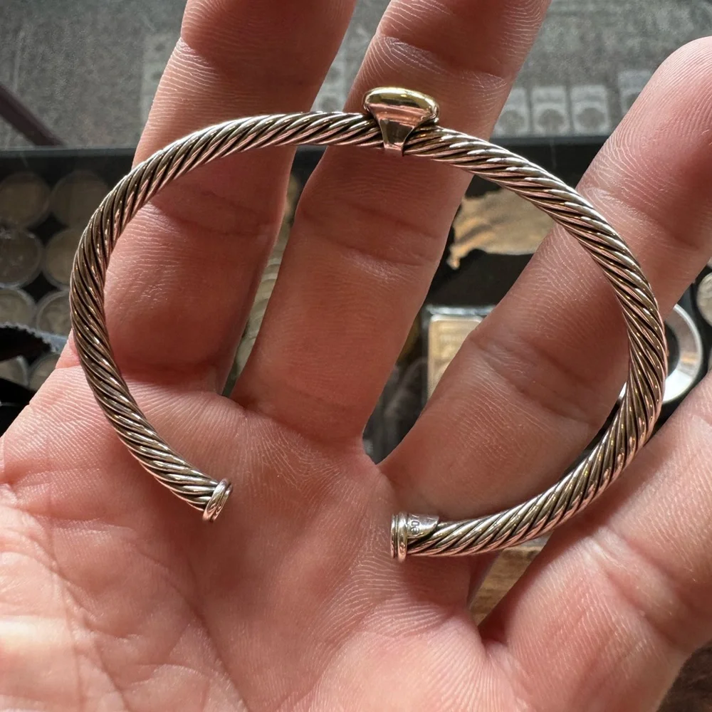 David Yurman Bracelet 18k and Sterling - Picture 5 of 9